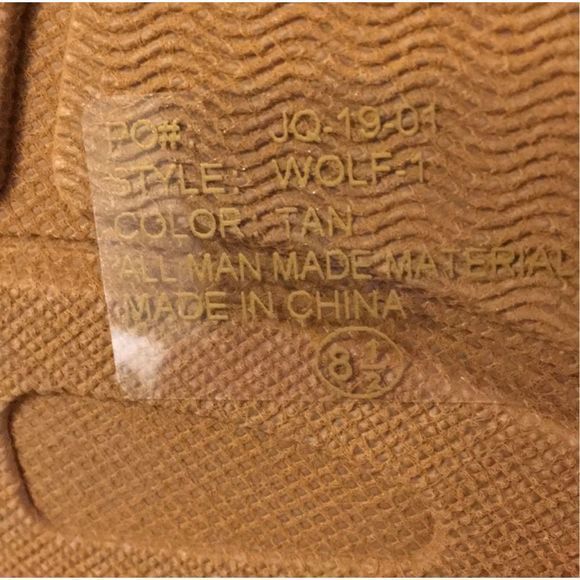 NEW Forever Wolf Lace Up 2 Tone Tan Faux Leather Lug Sole Combat Boots — SZ 8.5 - Picture 7 of 9